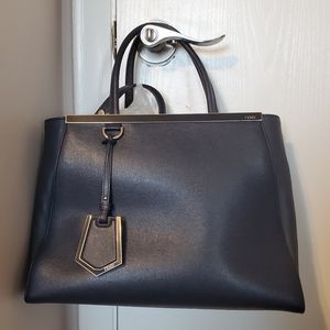 Auth Navy Blue Fendi petite 2jours